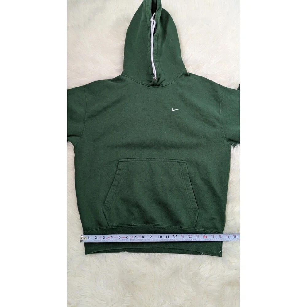 Nike Solo Swoosh Fleece Pullover Hoodie Men’s Size Medium Pine Green
